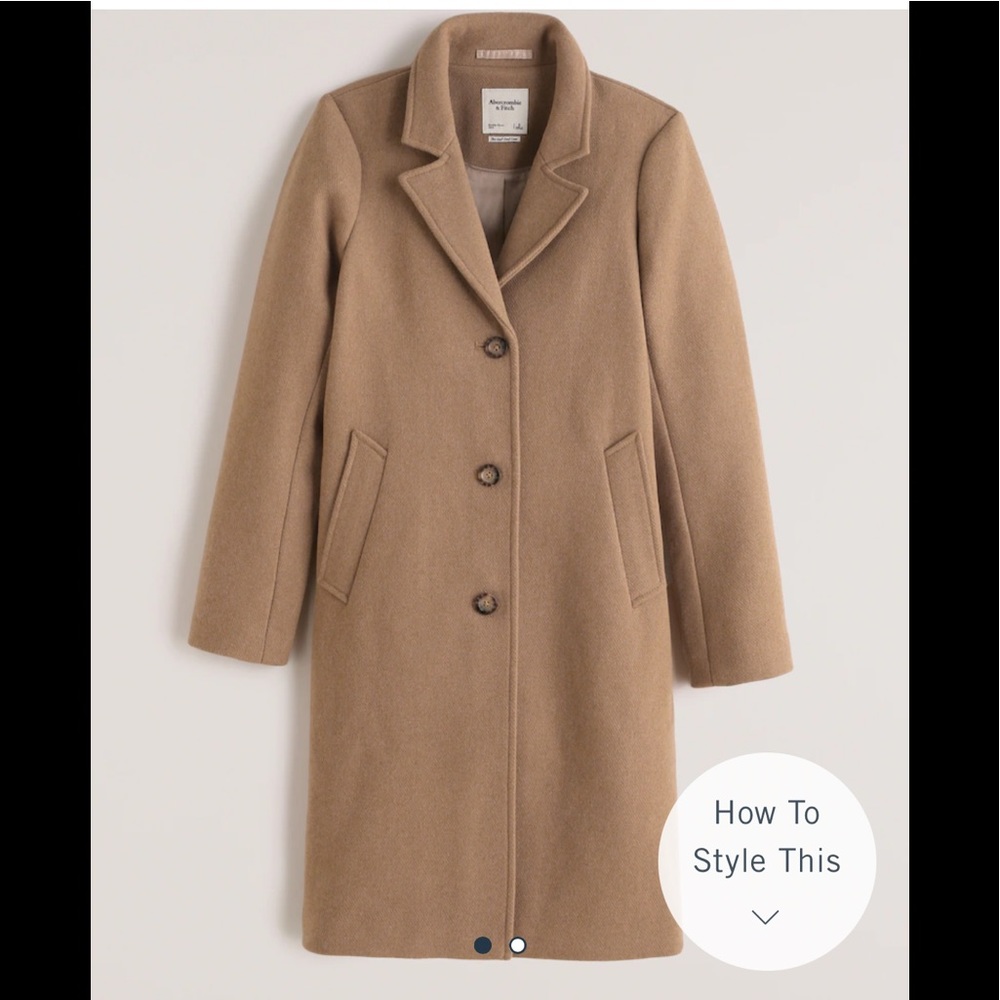 Wool “dad coat” excellent condition